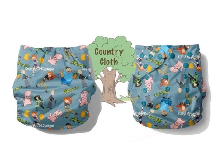 cloth diaper with kids cartoon