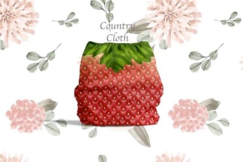 cloth diaper that looks like strawberry